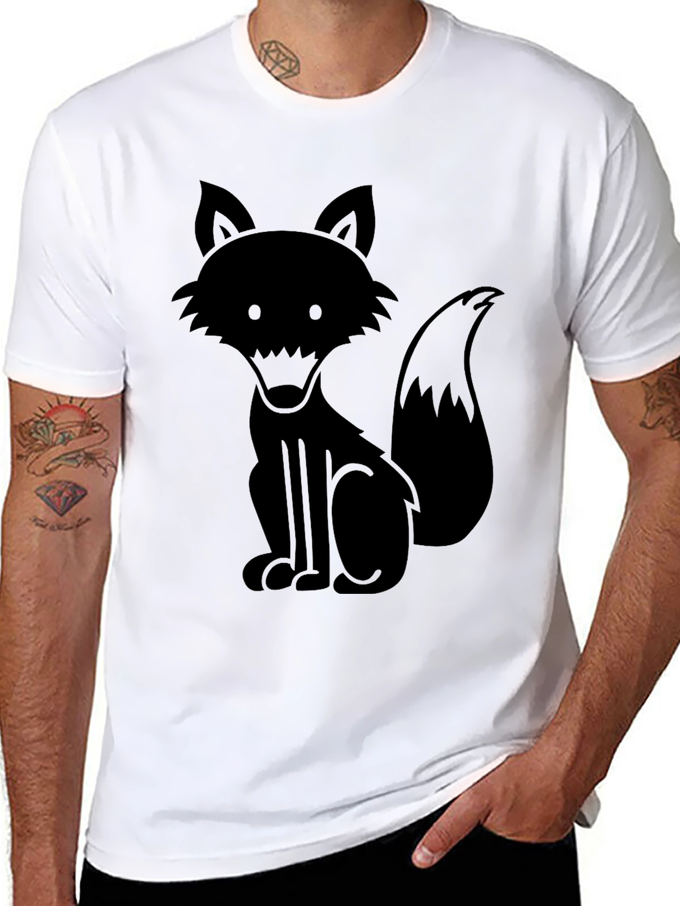 Fox Graphic Tee - Mens Black T-Shirt
