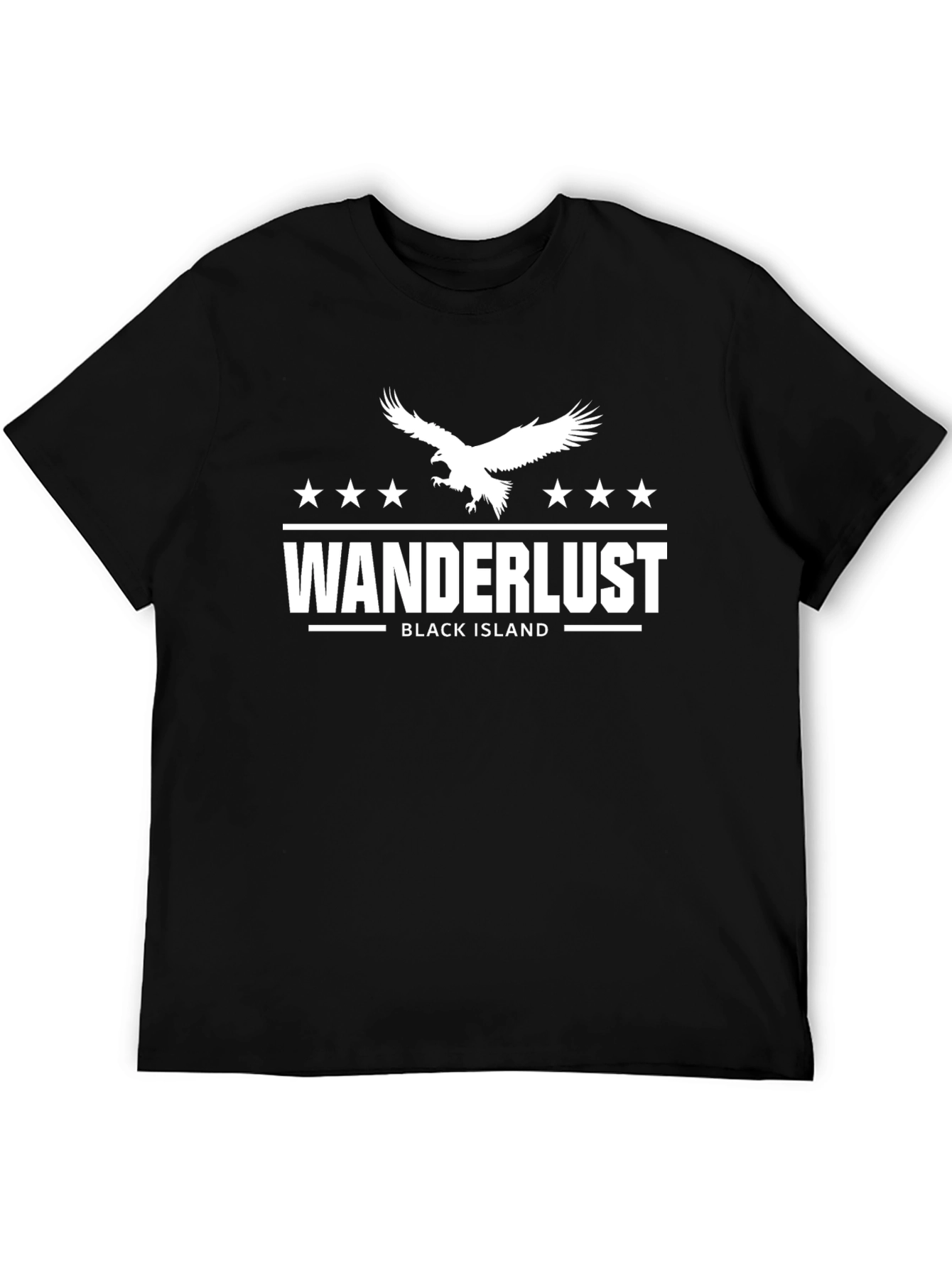 Wanderlust Black Island Graphic Tee