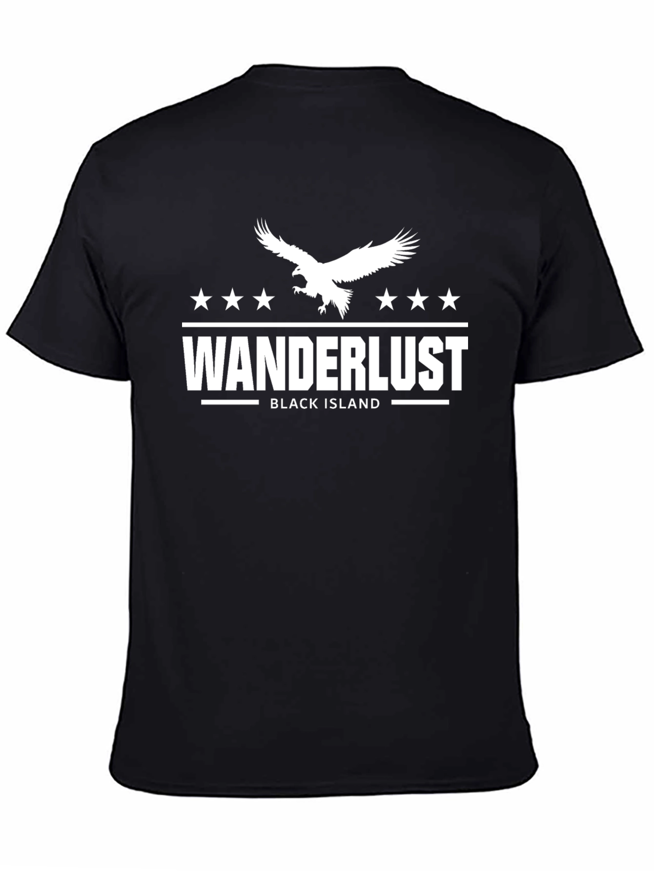 Wanderlust Black Island Graphic Tee