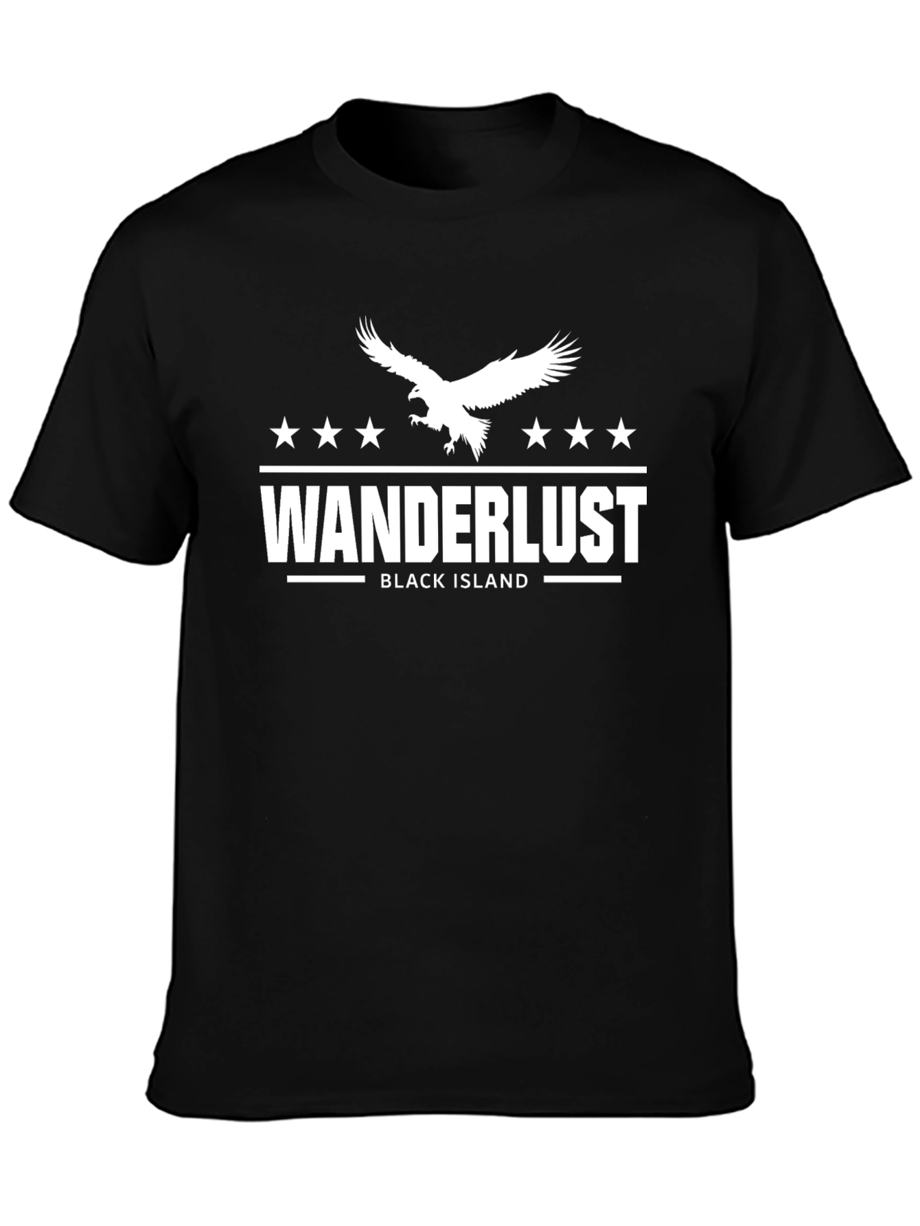 Wanderlust Black Island Graphic Tee