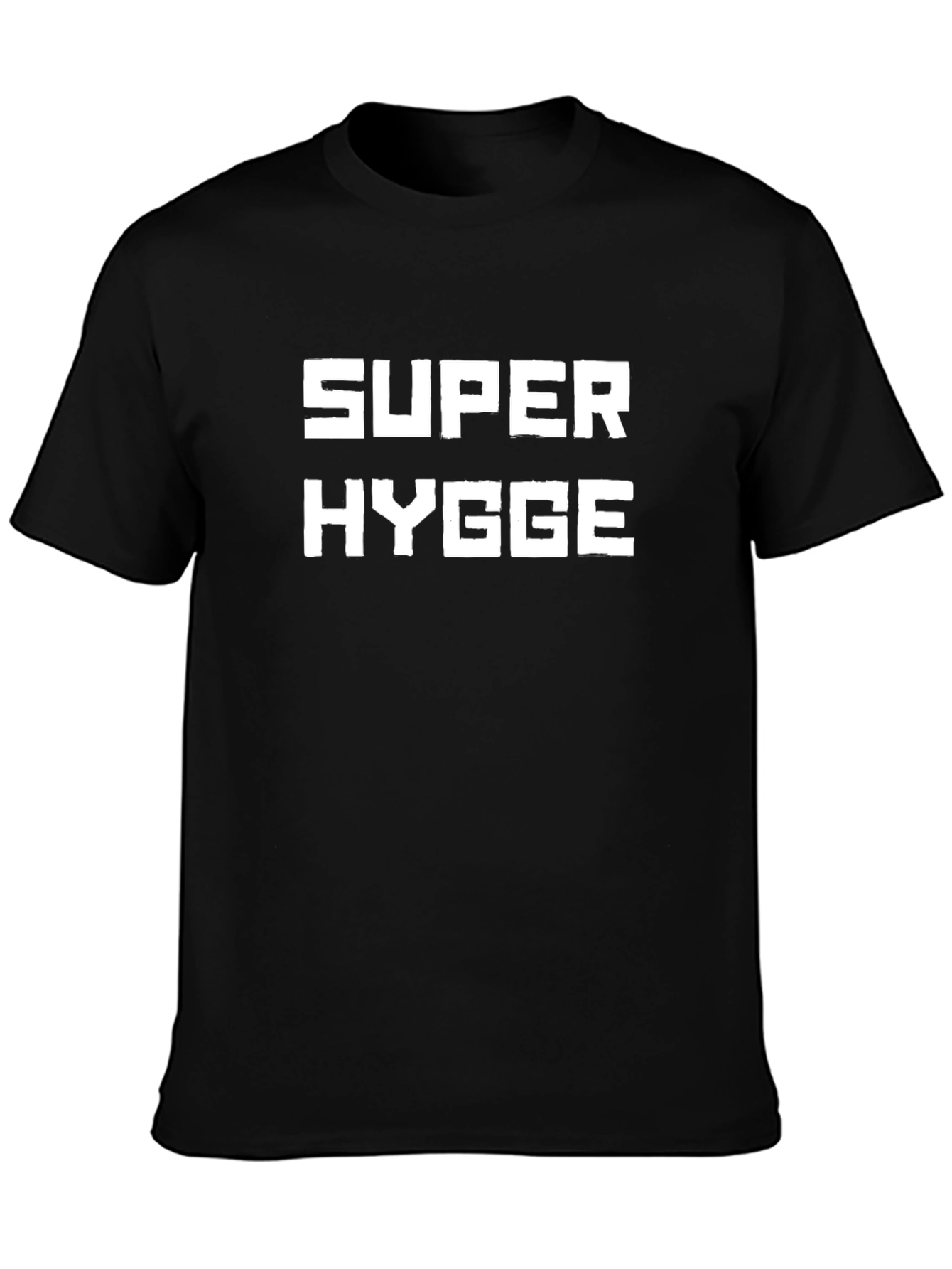 Super Hygge Graphic Tee - Black Casual T-Shirt