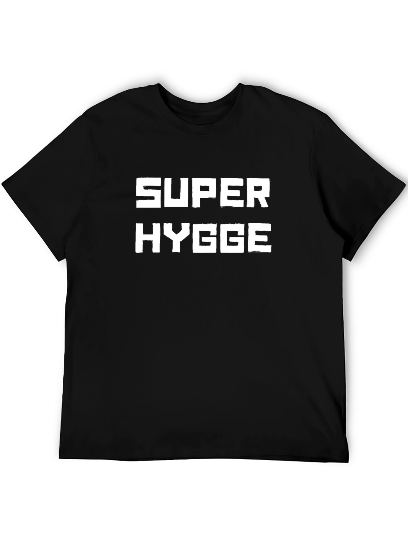 Super Hygge Graphic Tee - Black Casual T-Shirt