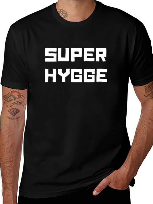 Super Hygge Graphic Tee - Black Casual T-Shirt