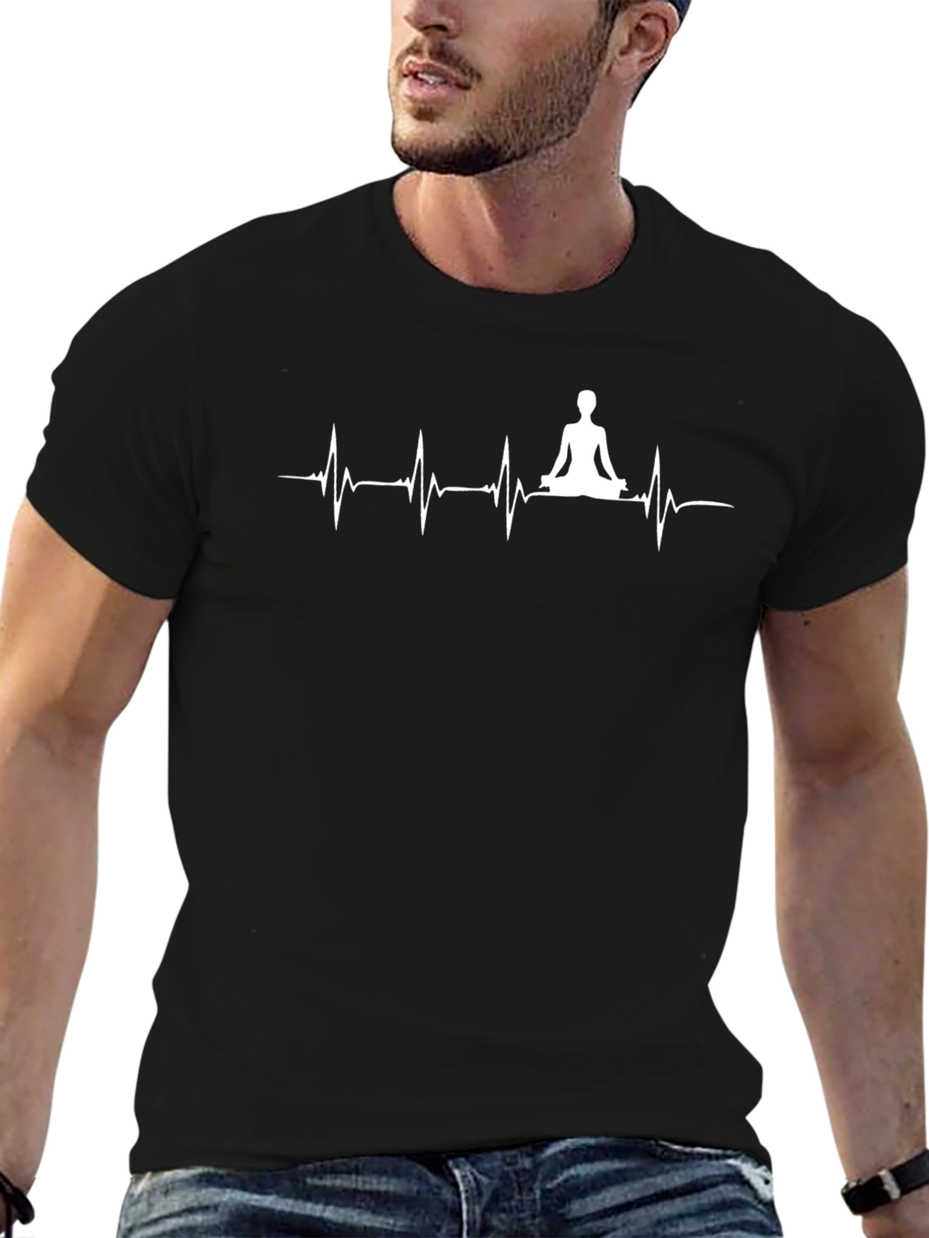 Yoga Heartbeat Tee - Meditate in Style