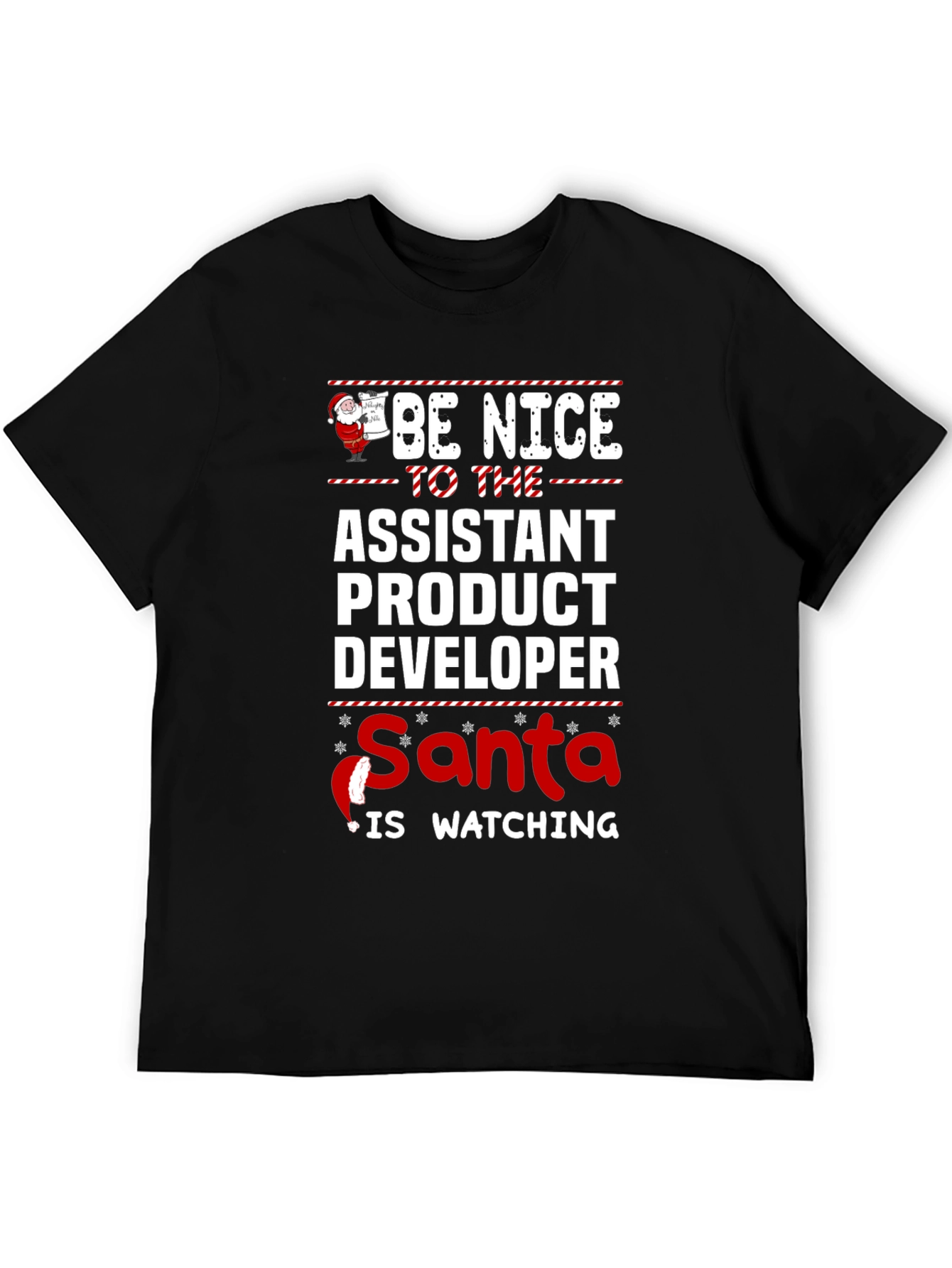 Assistant Product Developer Santa Watching T-Shirt