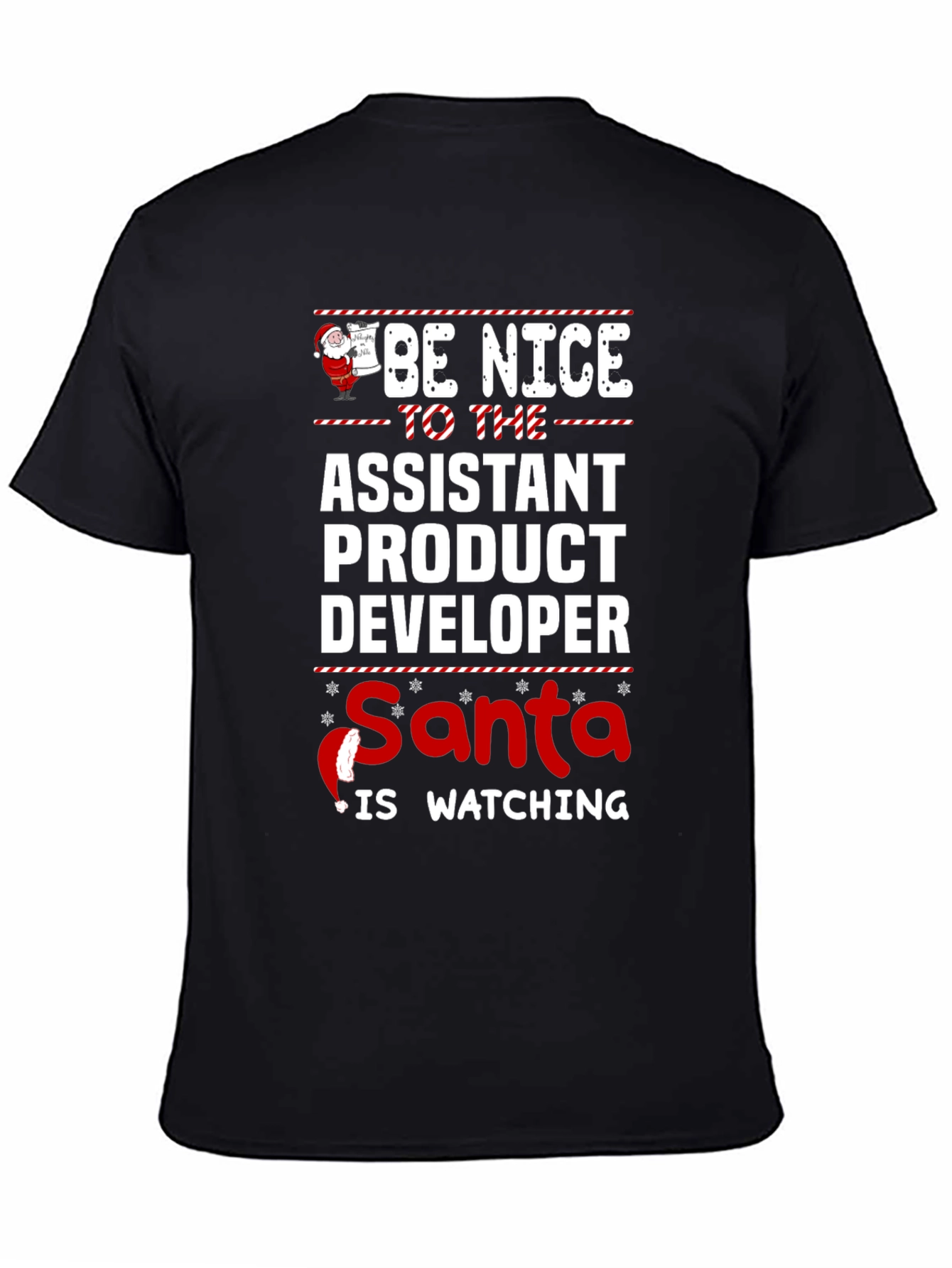 Assistant Product Developer Santa Watching T-Shirt