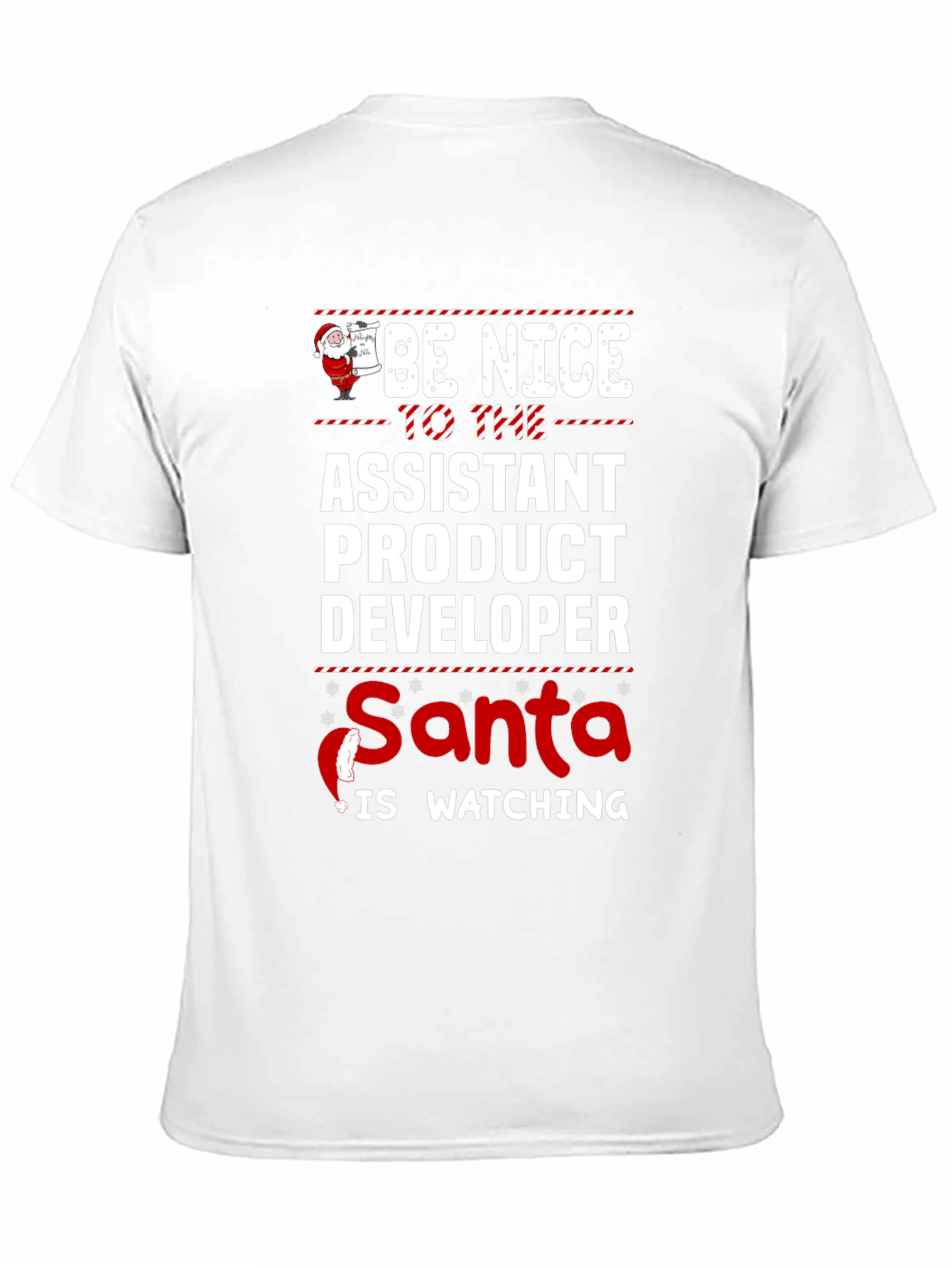 Assistant Product Developer Santa Watching T-Shirt