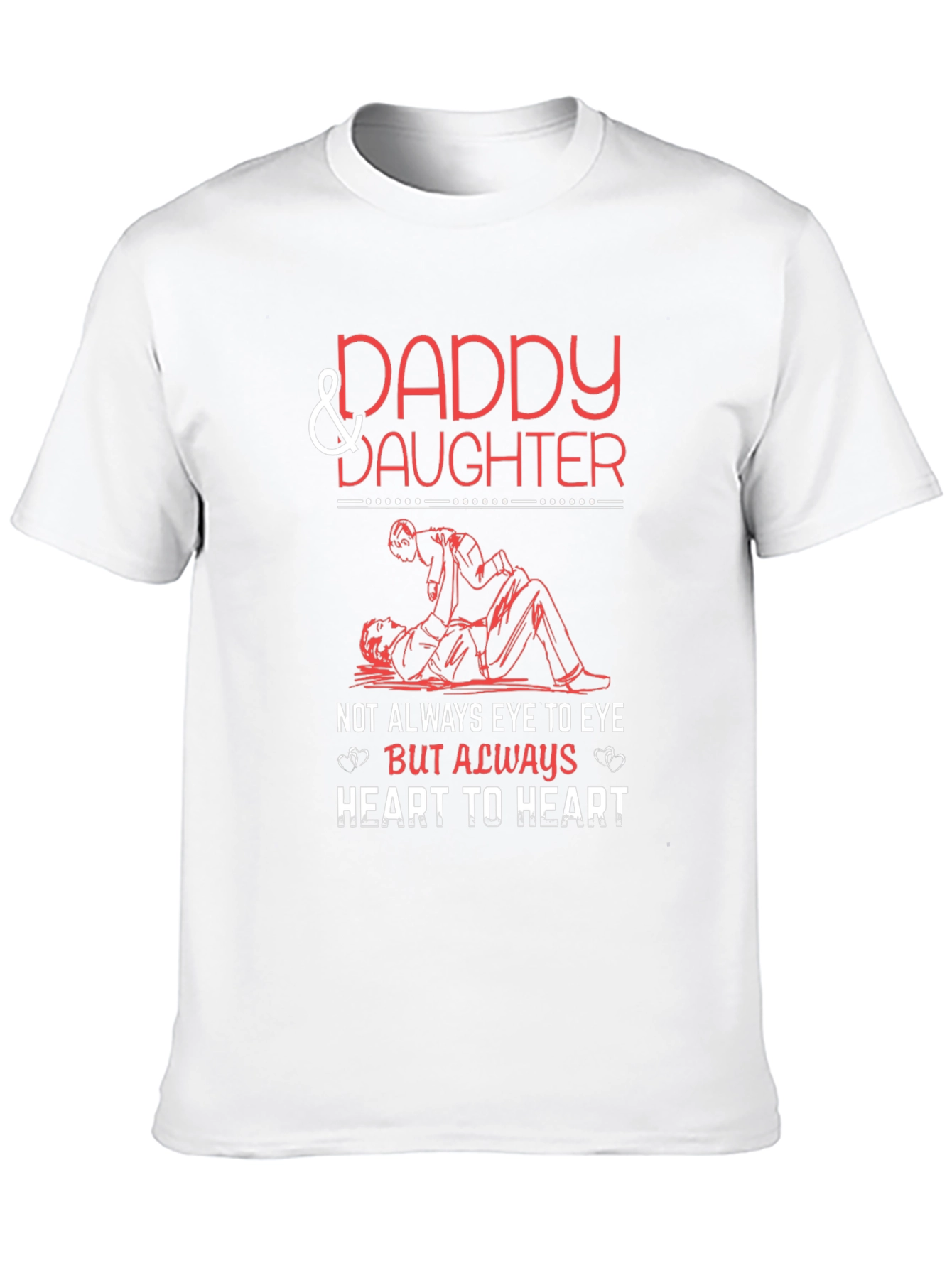 Daddy & Daughter T-Shirt - Heart to Heart Design