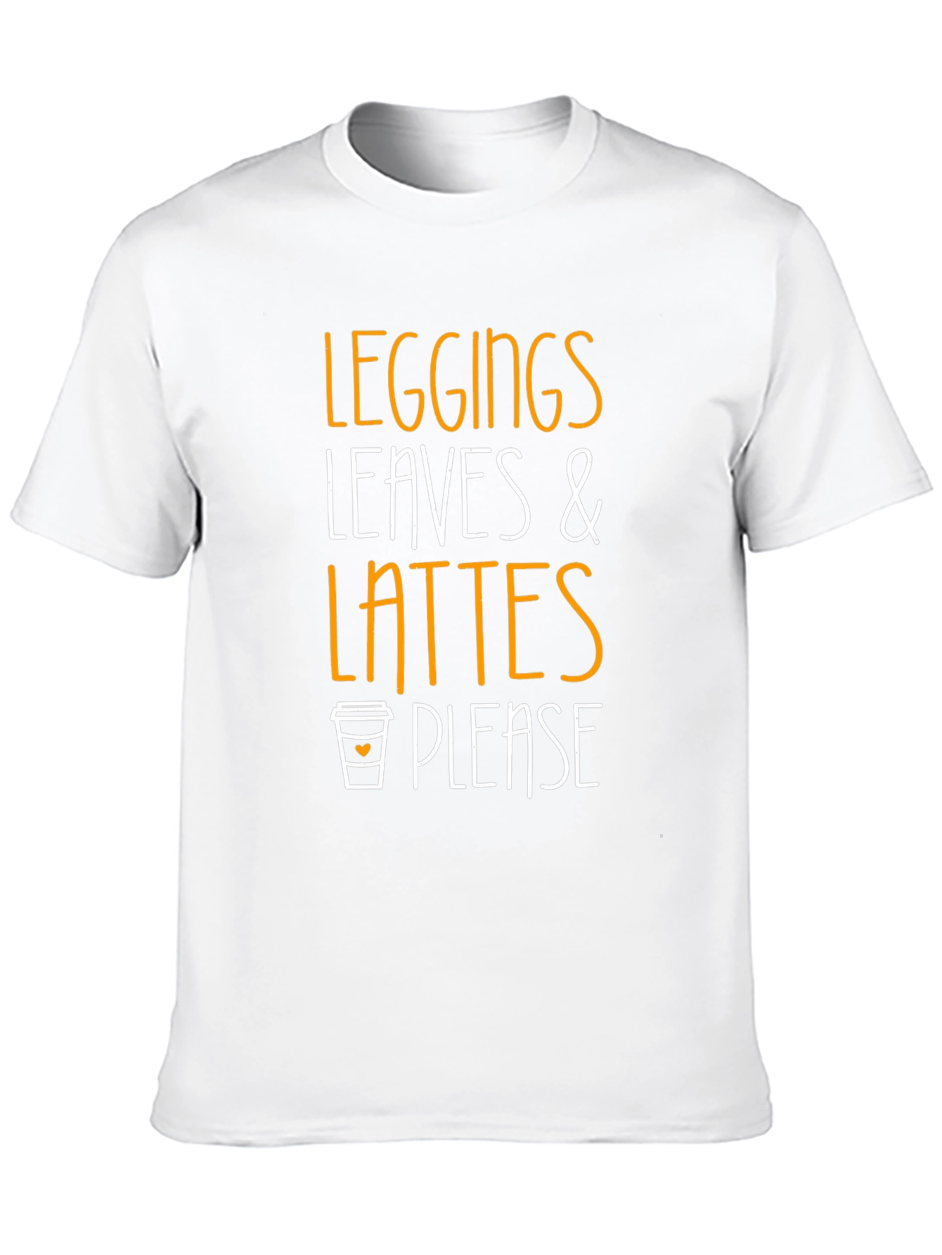 Leggings Leaves & Lattes T-Shirt - Fall Fashion