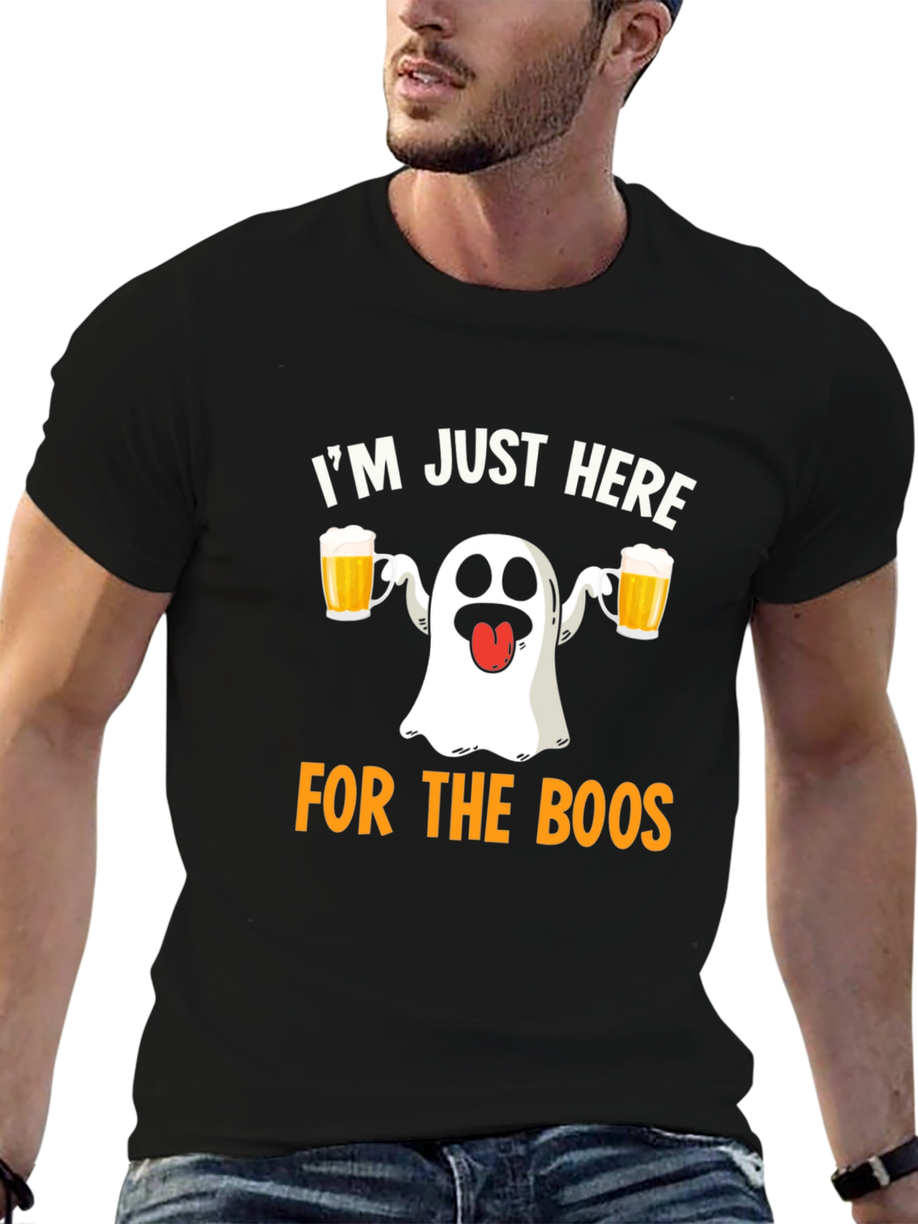Im Just Here for the Boos Halloween T-Shirt