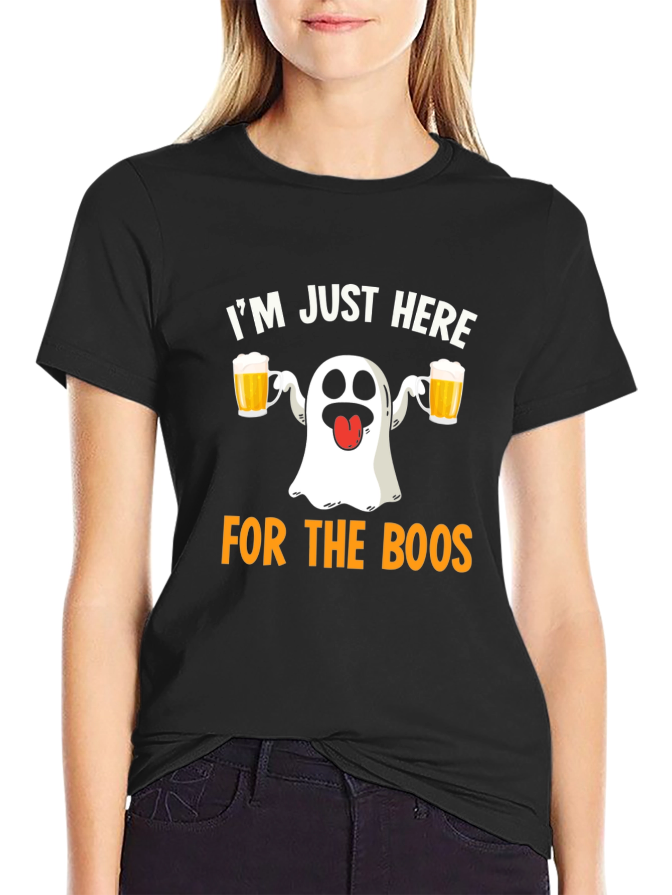 Im Just Here for the Boos Halloween T-Shirt