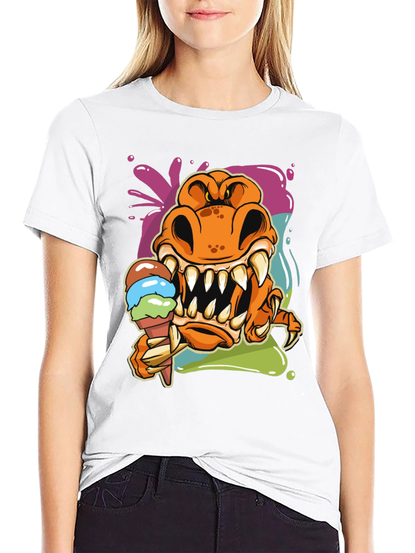 Monster Ice Cream Graphic Tee