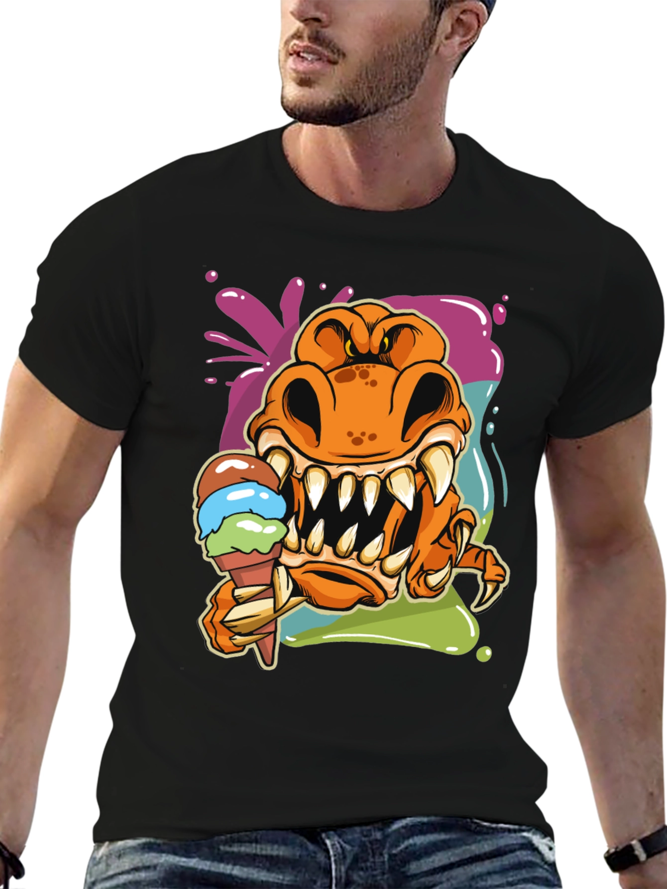 Monster Ice Cream Graphic Tee