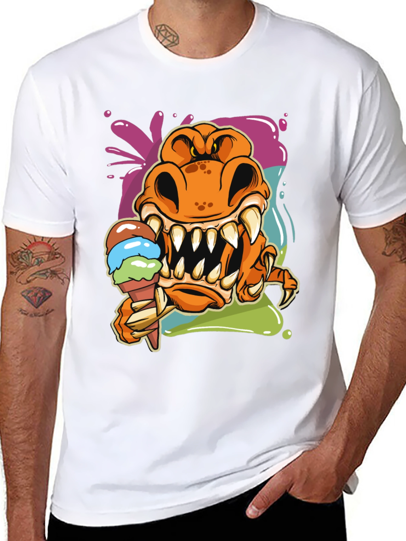 Monster Ice Cream Graphic Tee