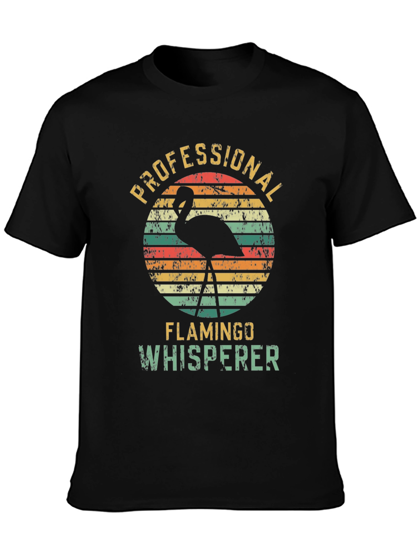 Professional Flamingo Whisperer Graphic T-Shirt