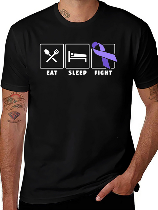 Eat Sleep Fight Awareness T-Shirt
