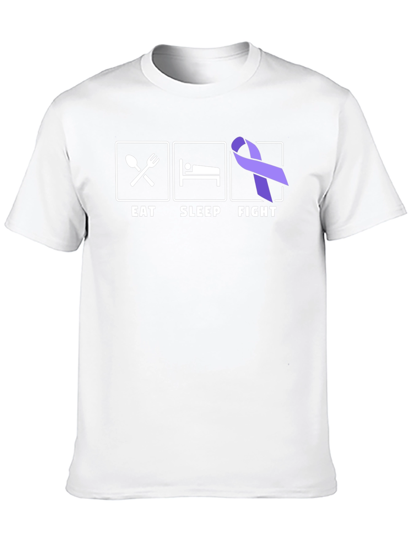 Eat Sleep Fight Awareness T-Shirt