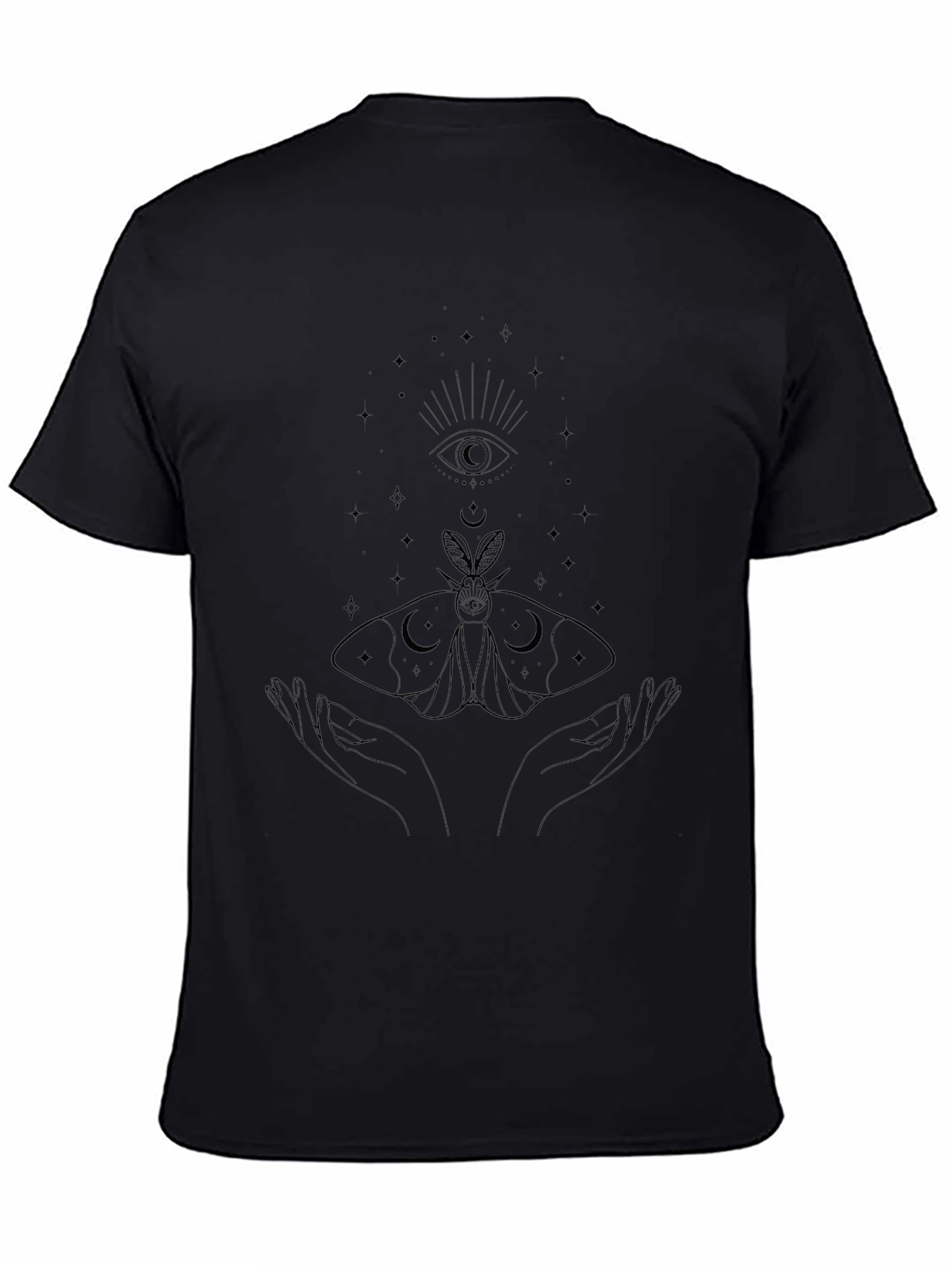 Mystic Moth Graphic Tee - Black