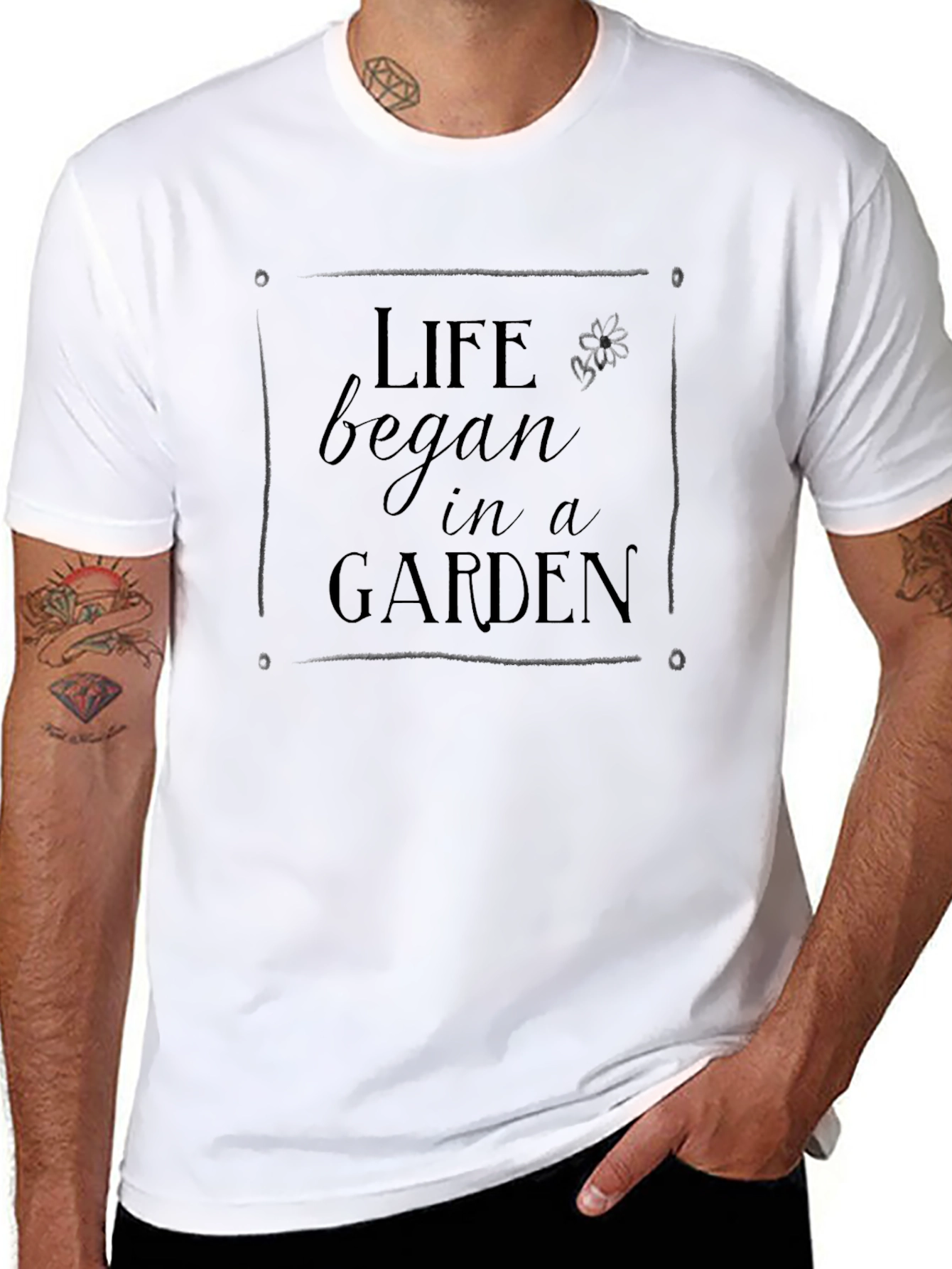 Life Began in a Garden Graphic T-Shirt
