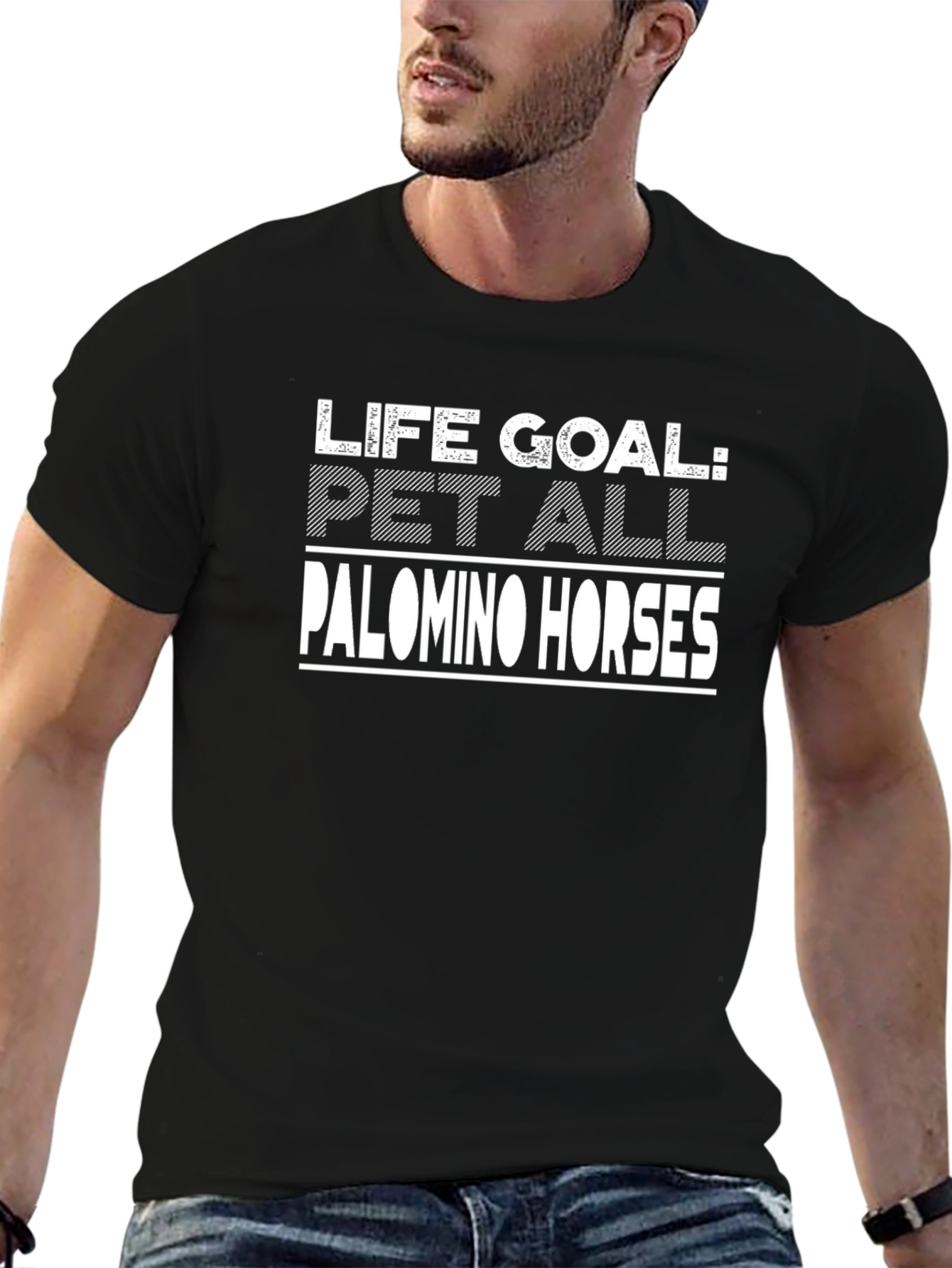 Life Goal Pet Palomino Horses Graphic T-Shirt
