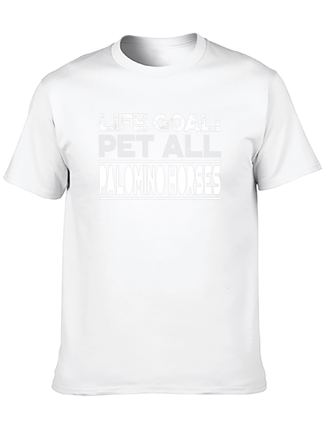 Life Goal Pet Palomino Horses Graphic T-Shirt