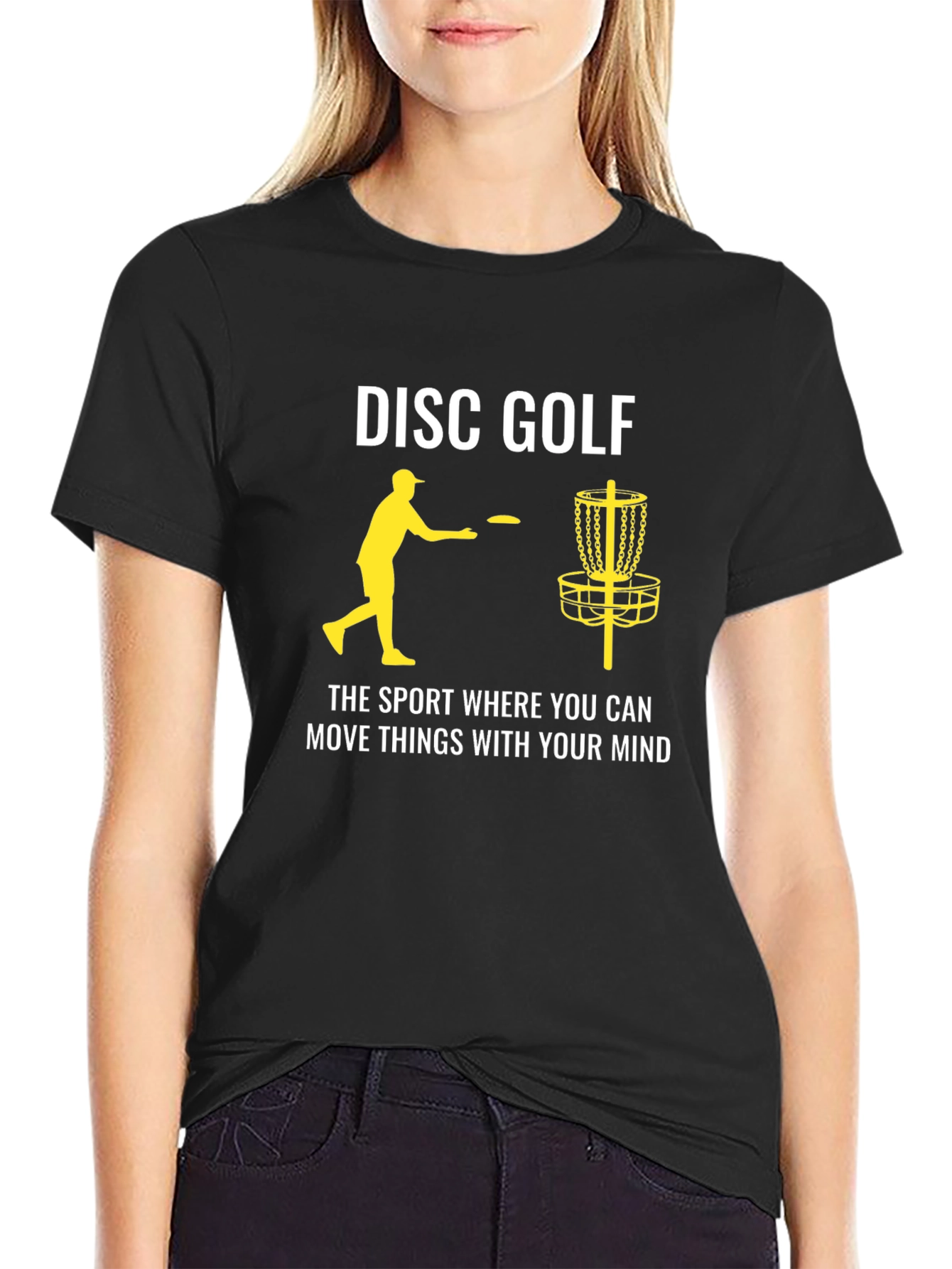 Disc Golf T-Shirt: Move Things With Your Mind