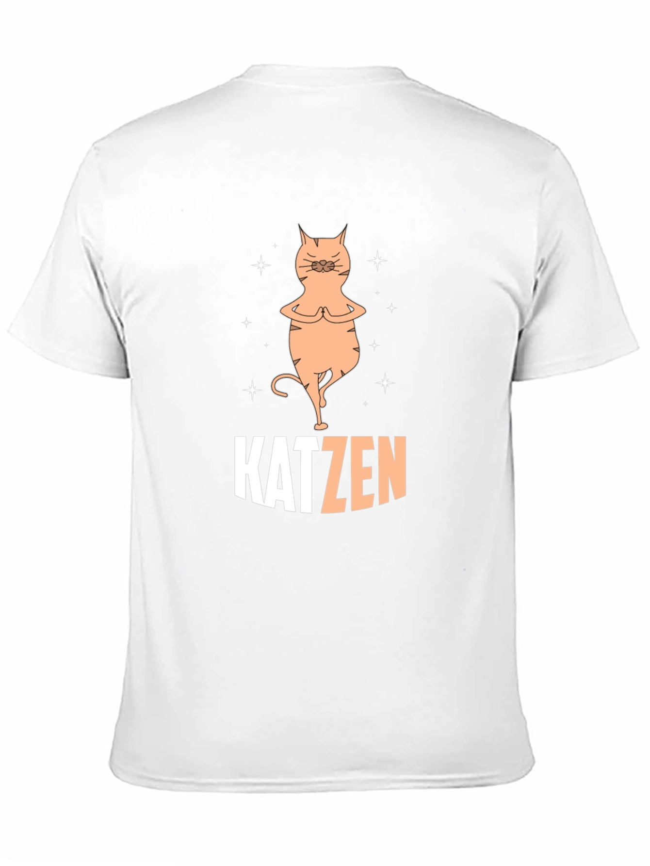 Katzen Yoga Black T-Shirt
