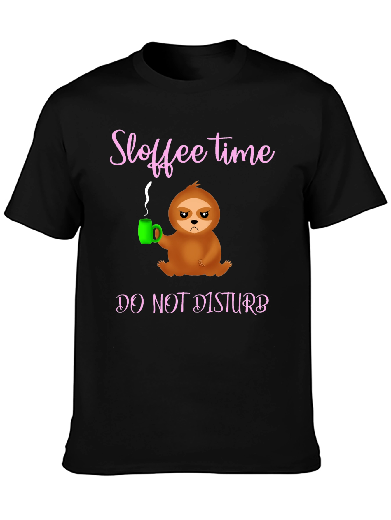 Sloffee Time Sloth Graphic T-Shirt
