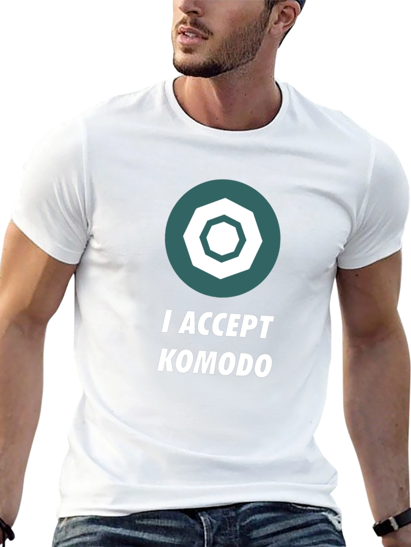 I Accept Komodo Crypto T-Shirt - Black