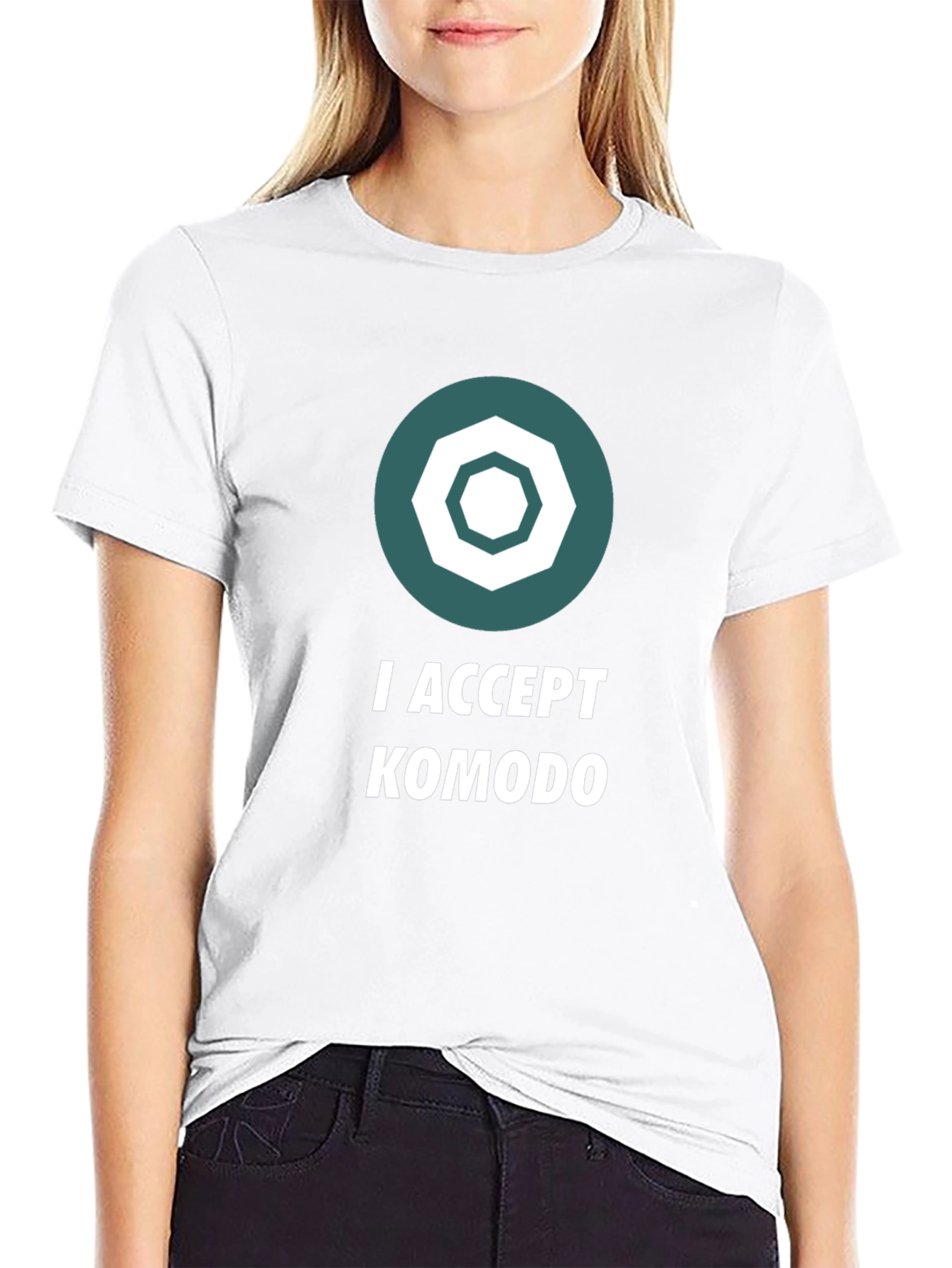 I Accept Komodo Crypto T-Shirt - Black