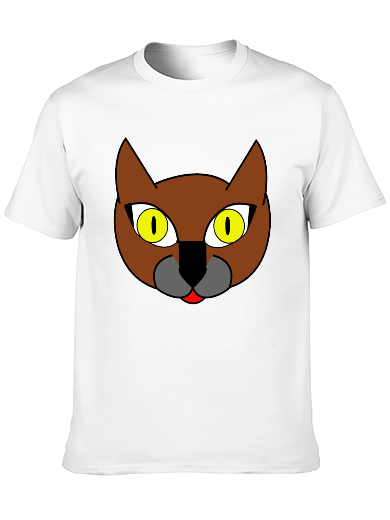 Cool Cat Graphic Print Black T-Shirt