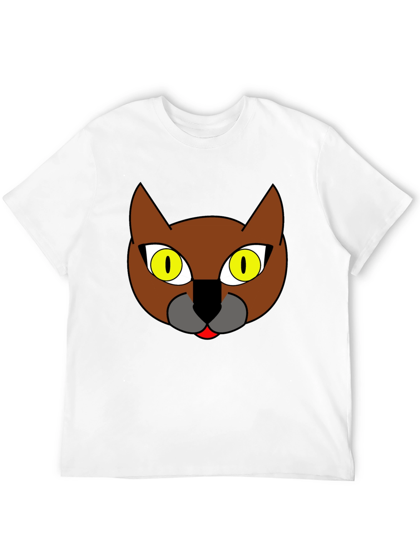 Cool Cat Graphic Print Black T-Shirt