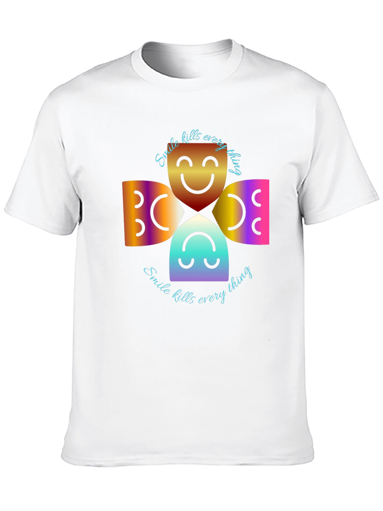 Smile Kills Everything Black Graphic Tee