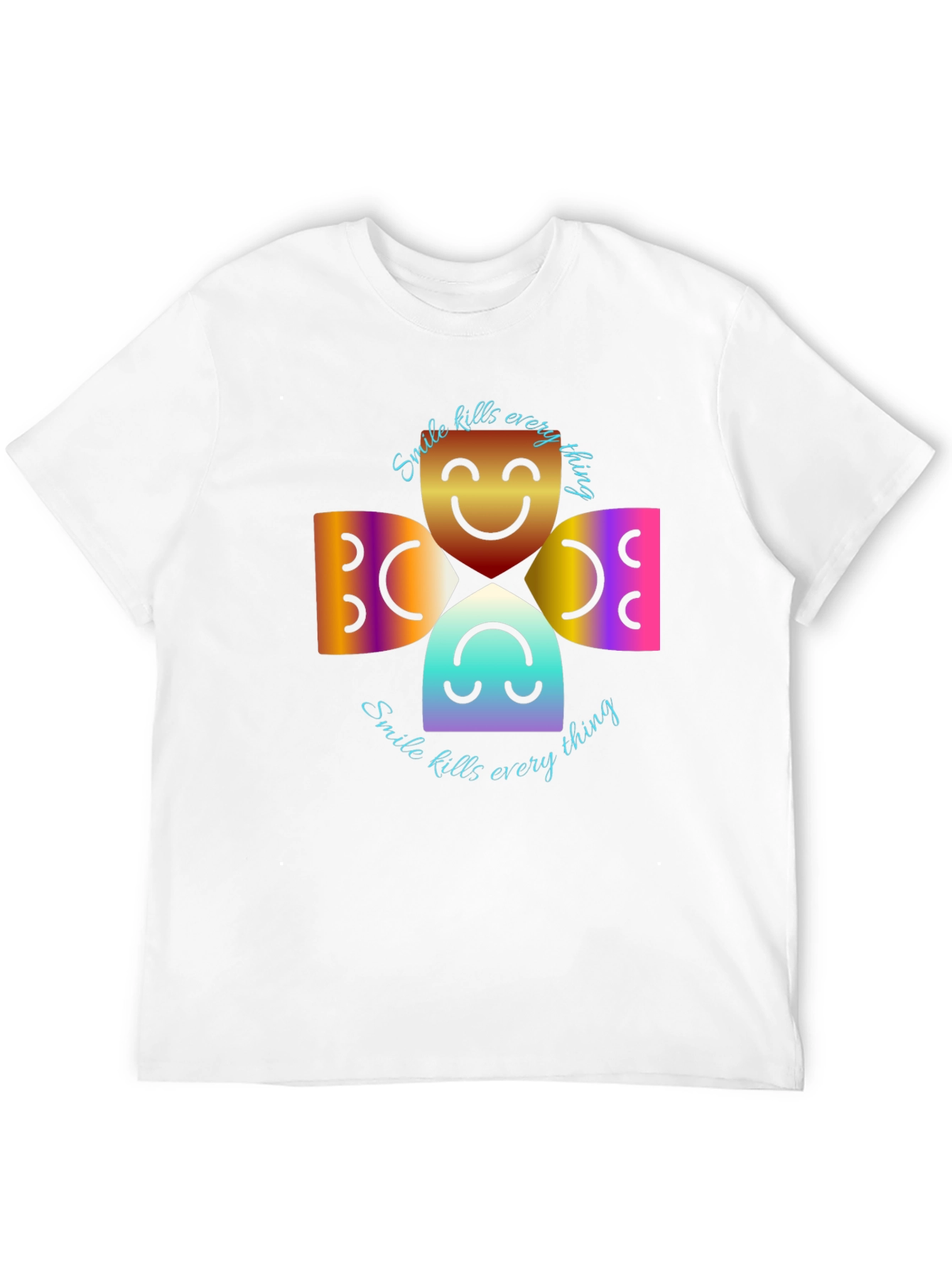 Smile Kills Everything Black Graphic Tee