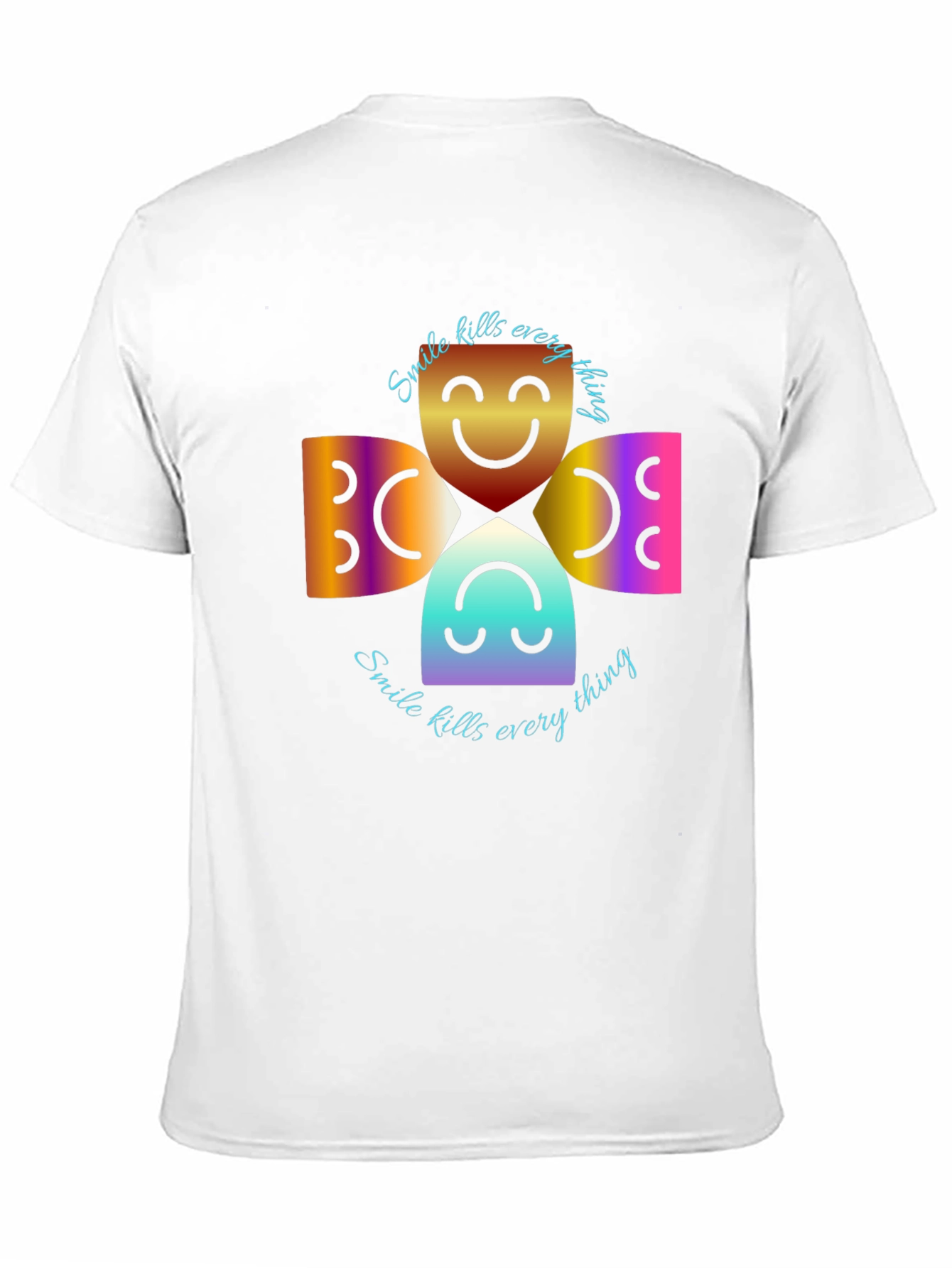 Smile Kills Everything Black Graphic Tee