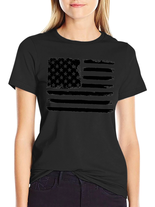 Distressed American Flag Graphic T-Shirt