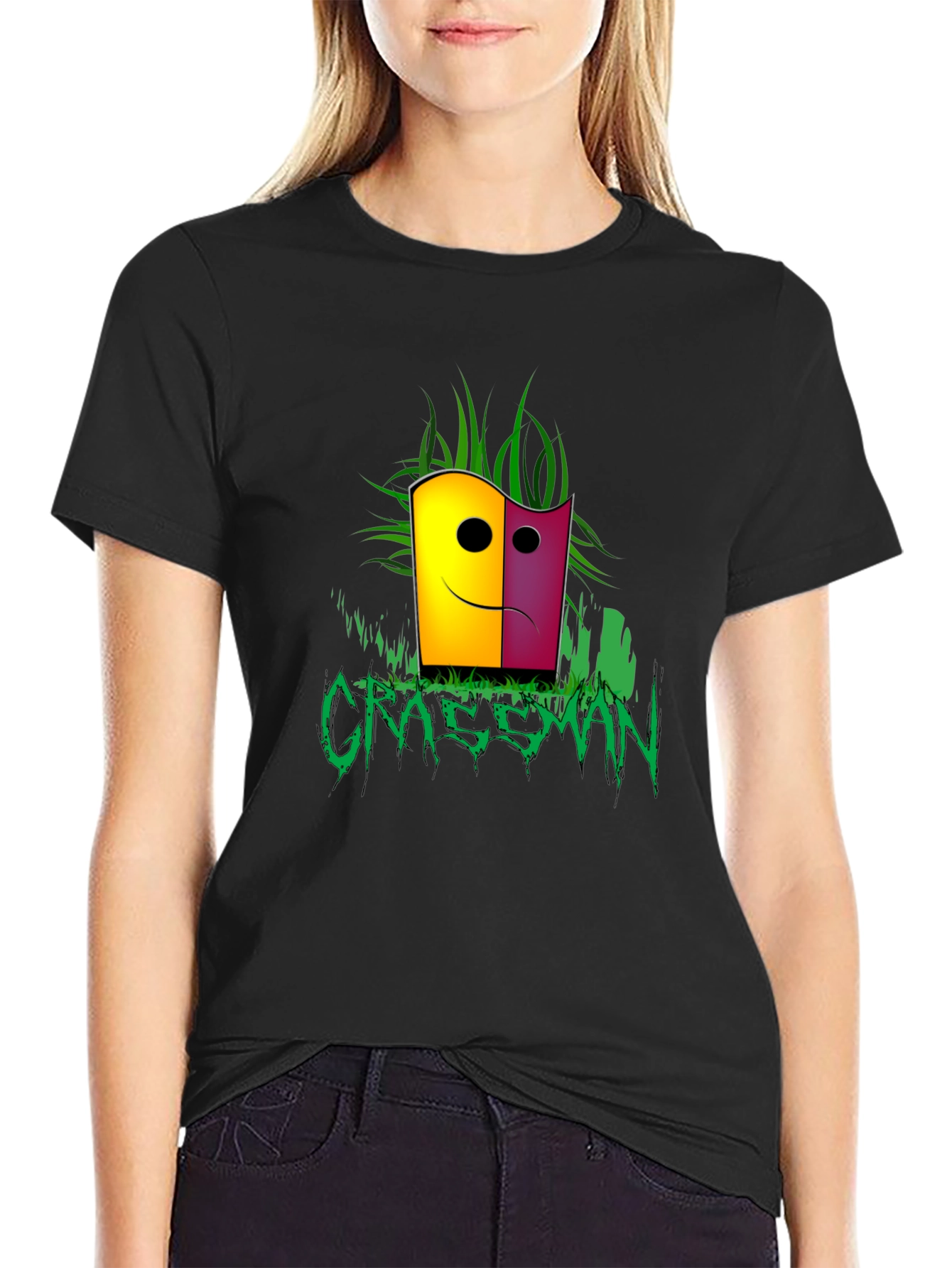 Graceman Black Graphic Tee