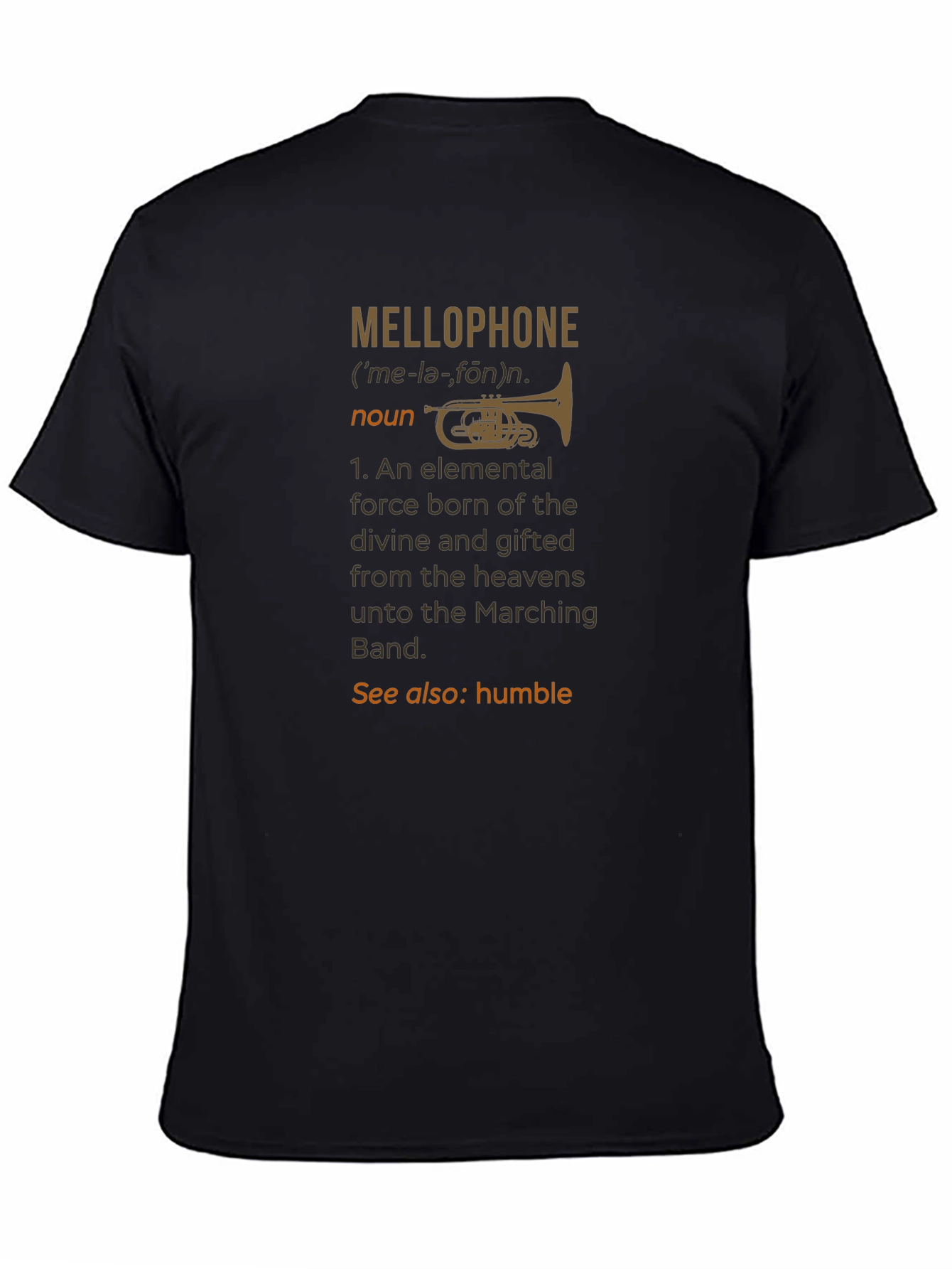 Mellophone Definition T-Shirt - Marching Band Humor Tee