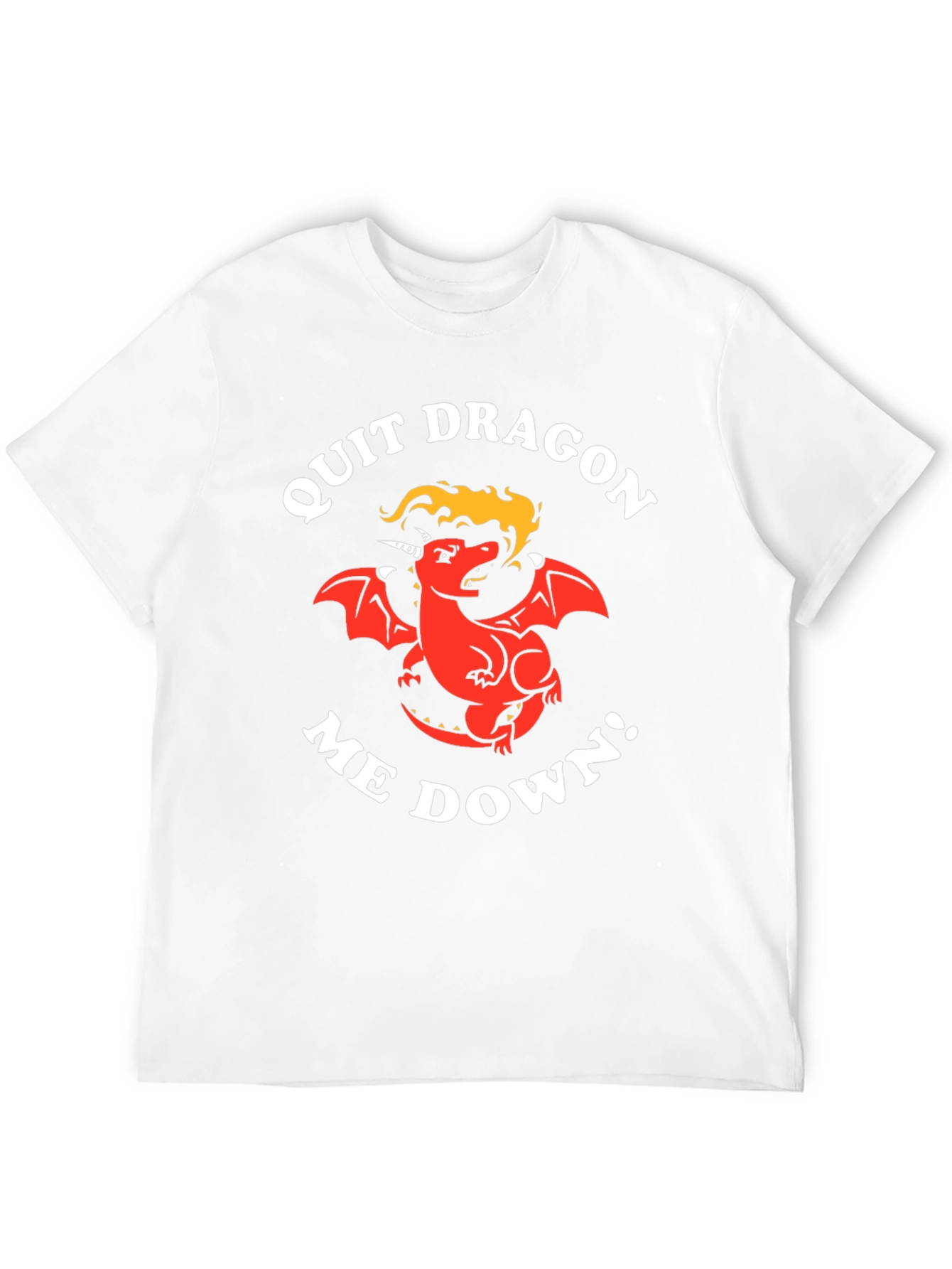 Quit Dragon Me Down Black T-Shirt