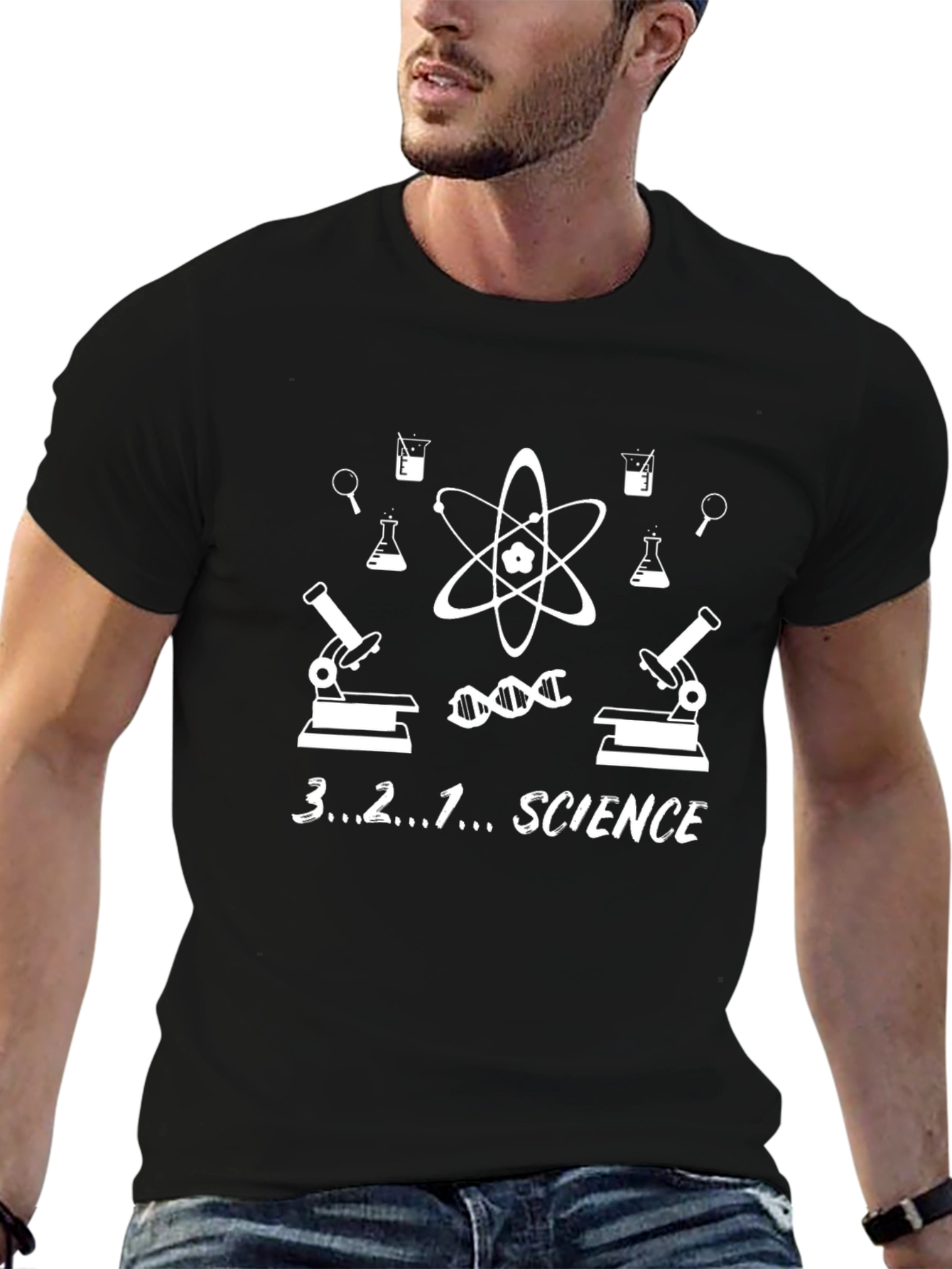 Science T-Shirt - Geeky Atom Design