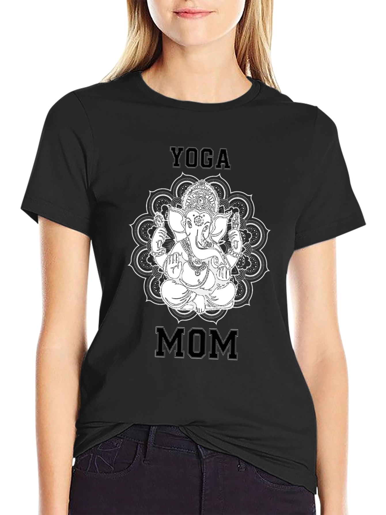 Yoga Mom Ganesha Graphic Tee