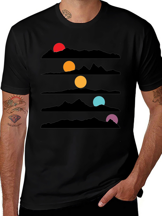 Sunset Mountainscape Graphic Tee