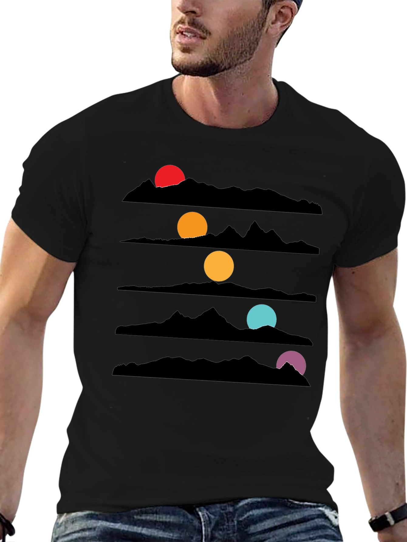 Sunset Mountainscape Graphic Tee
