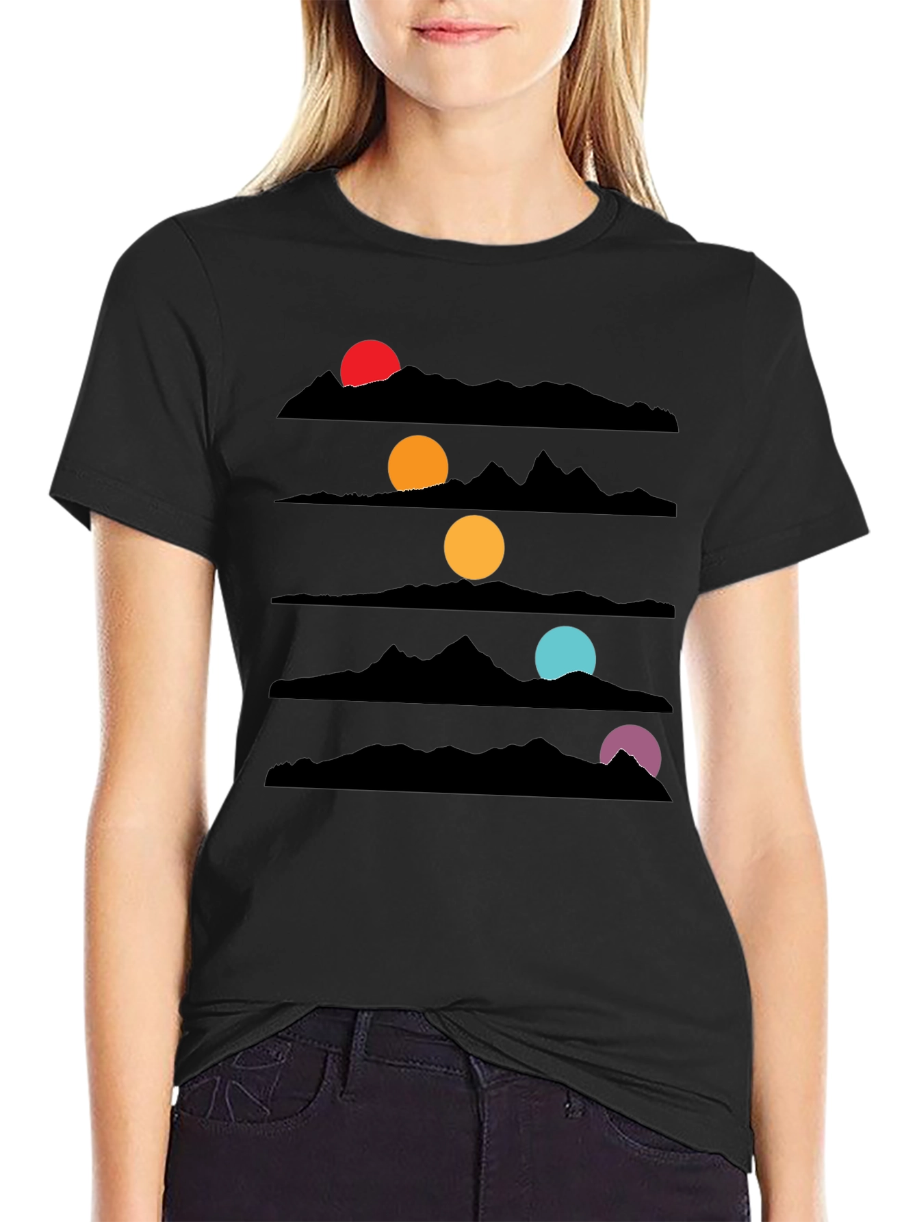 Sunset Mountainscape Graphic Tee