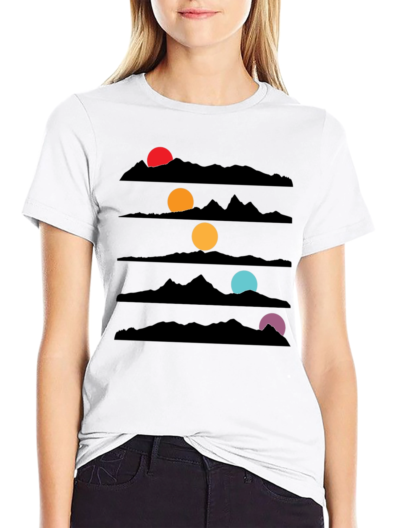 Sunset Mountainscape Graphic Tee
