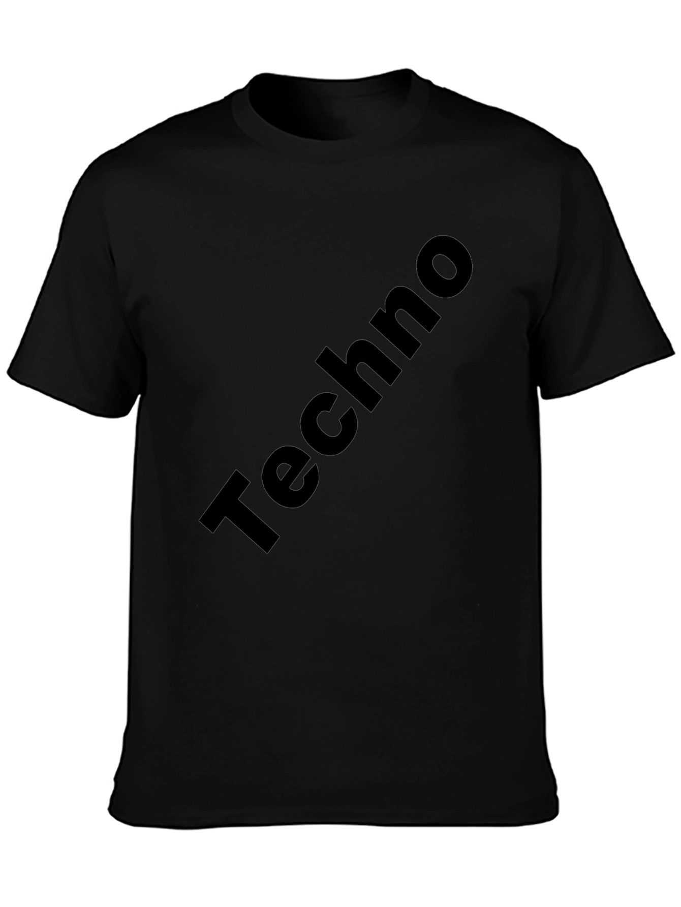 Techno Black T-Shirt - Stylish Music Tee