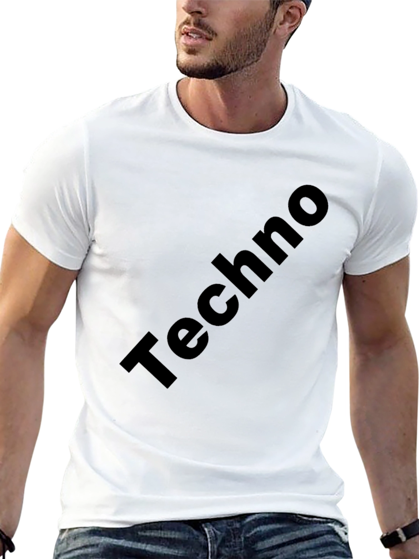 Techno Black T-Shirt - Stylish Music Tee