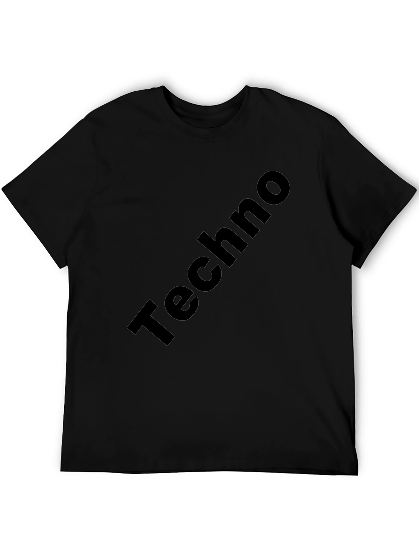 Techno Black T-Shirt - Stylish Music Tee