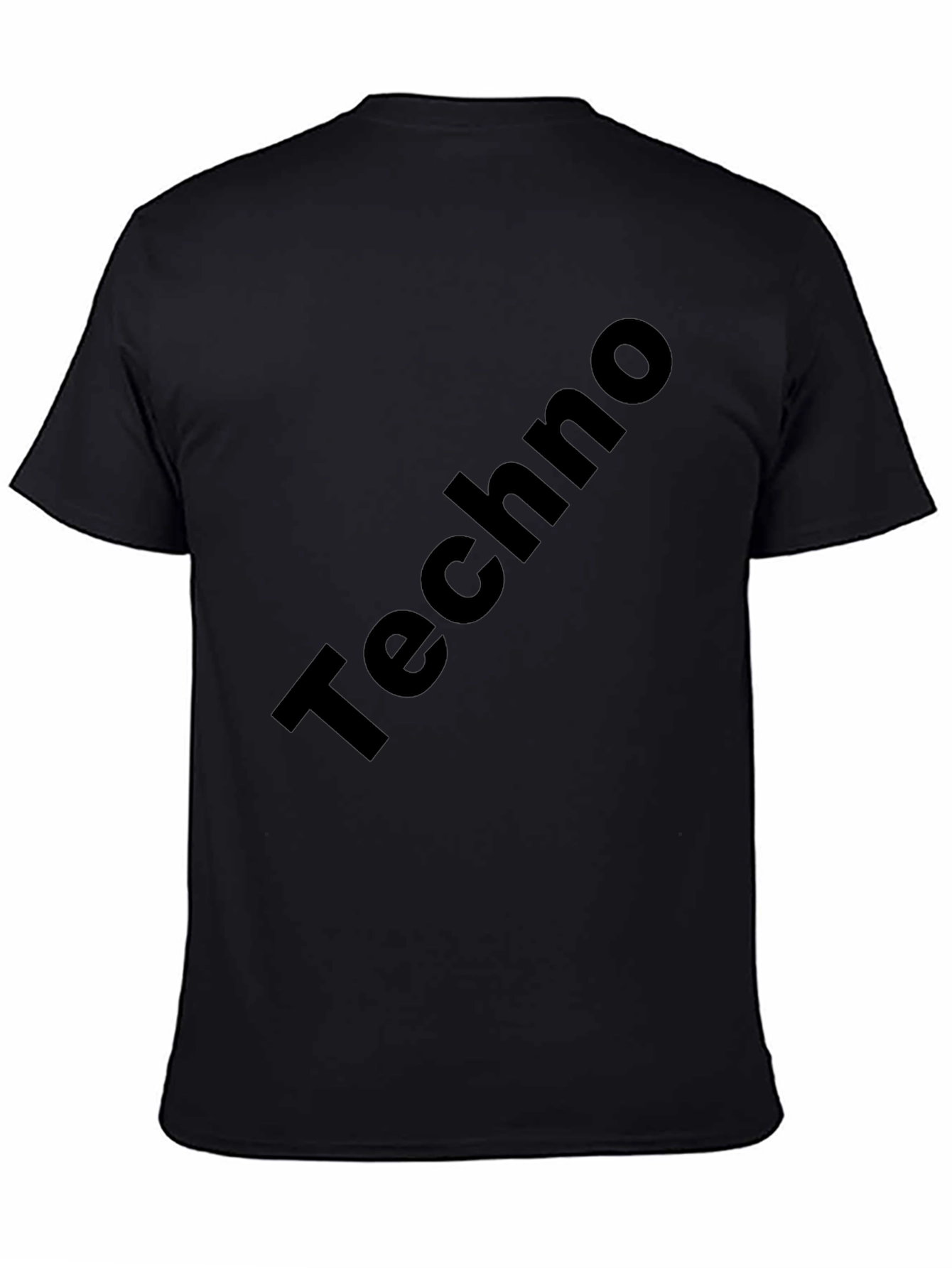 Techno Black T-Shirt - Stylish Music Tee