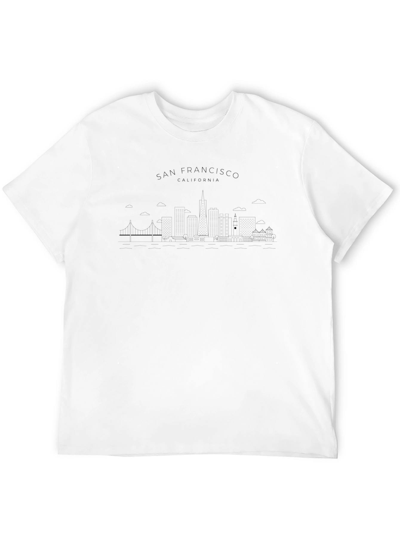 San Francisco Skyline Graphic Tee - Unisex Black T-Shirt